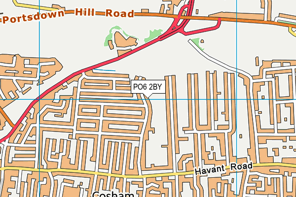 PO6 2BY map - OS VectorMap District (Ordnance Survey) PO6 2BY map - OS VectorMap District (Ordnance Survey)