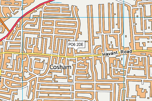 PO6 2DE map - OS VectorMap District (Ordnance Survey) PO6 2DE map - OS VectorMap District (Ordnance Survey)