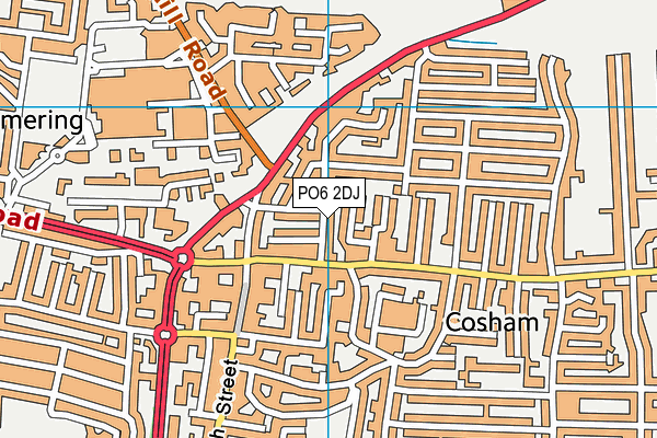 PO6 2DJ map - OS VectorMap District (Ordnance Survey) PO6 2DJ map - OS VectorMap District (Ordnance Survey)