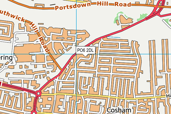 PO6 2DL map - OS VectorMap District (Ordnance Survey)
