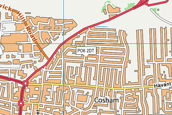 PO6 2DT map - OS VectorMap District (Ordnance Survey) PO6 2DT map - OS VectorMap District (Ordnance Survey)