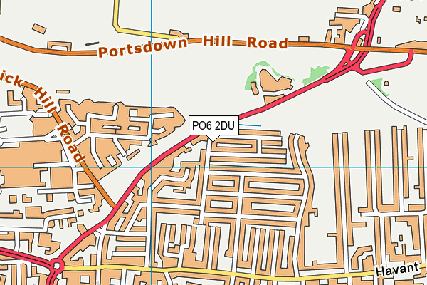PO6 2DU map - OS VectorMap District (Ordnance Survey) PO6 2DU map - OS VectorMap District (Ordnance Survey)