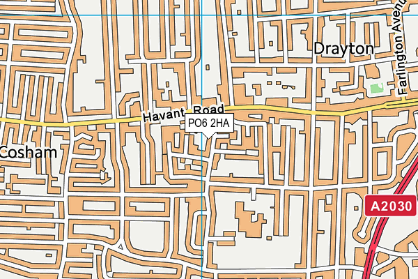PO6 2HA map - OS VectorMap District (Ordnance Survey) PO6 2HA map - OS VectorMap District (Ordnance Survey)