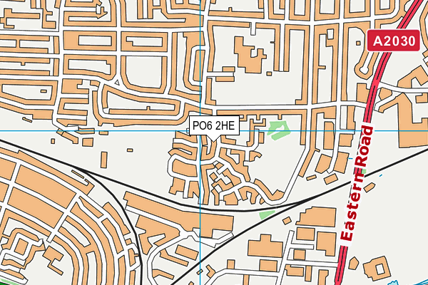 PO6 2HE map - OS VectorMap District (Ordnance Survey) PO6 2HE map - OS VectorMap District (Ordnance Survey)