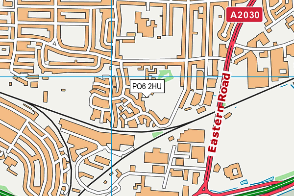 PO6 2HU map - OS VectorMap District (Ordnance Survey) PO6 2HU map - OS VectorMap District (Ordnance Survey)