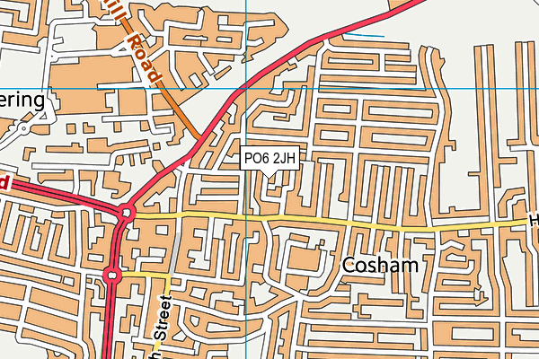 PO6 2JH map - OS VectorMap District (Ordnance Survey) PO6 2JH map - OS VectorMap District (Ordnance Survey)