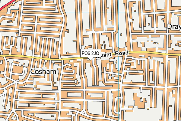 PO6 2JQ map - OS VectorMap District (Ordnance Survey) PO6 2JQ map - OS VectorMap District (Ordnance Survey)