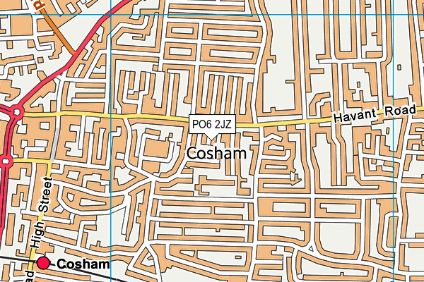 PO6 2JZ map - OS VectorMap District (Ordnance Survey) PO6 2JZ map - OS VectorMap District (Ordnance Survey)