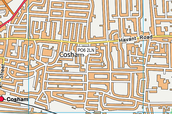 PO6 2LN map - OS VectorMap District (Ordnance Survey) PO6 2LN map - OS VectorMap District (Ordnance Survey)