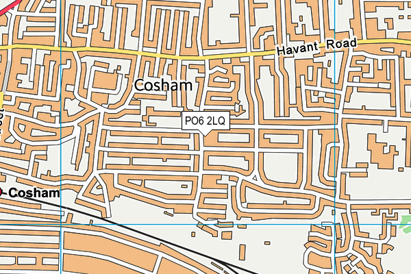 PO6 2LQ map - OS VectorMap District (Ordnance Survey)