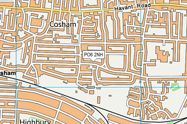 PO6 2NH map - OS VectorMap District (Ordnance Survey)