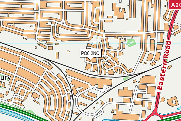 PO6 2NQ map - OS VectorMap District (Ordnance Survey) PO6 2NQ map - OS VectorMap District (Ordnance Survey)