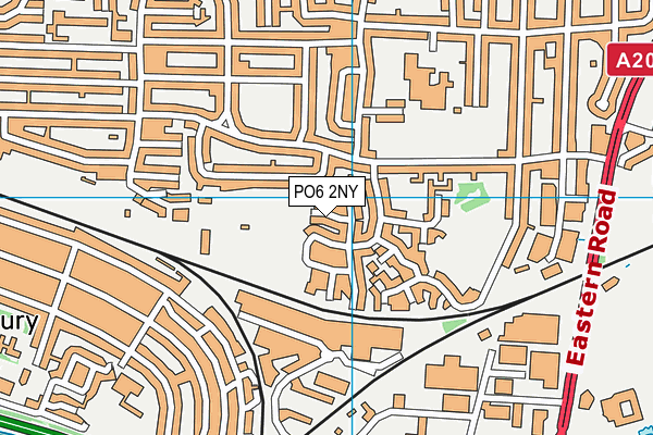 PO6 2NY map - OS VectorMap District (Ordnance Survey) PO6 2NY map - OS VectorMap District (Ordnance Survey)