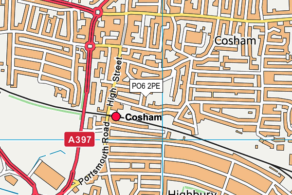PO6 2PE map - OS VectorMap District (Ordnance Survey) PO6 2PE map - OS VectorMap District (Ordnance Survey)