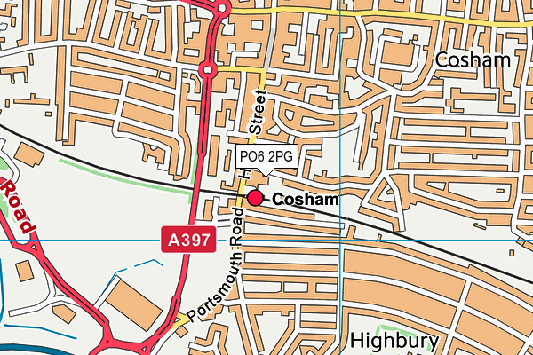PO6 2PG map - OS VectorMap District (Ordnance Survey) PO6 2PG map - OS VectorMap District (Ordnance Survey)
