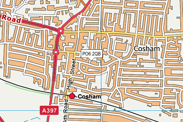 PO6 2QB map - OS VectorMap District (Ordnance Survey) PO6 2QB map - OS VectorMap District (Ordnance Survey)