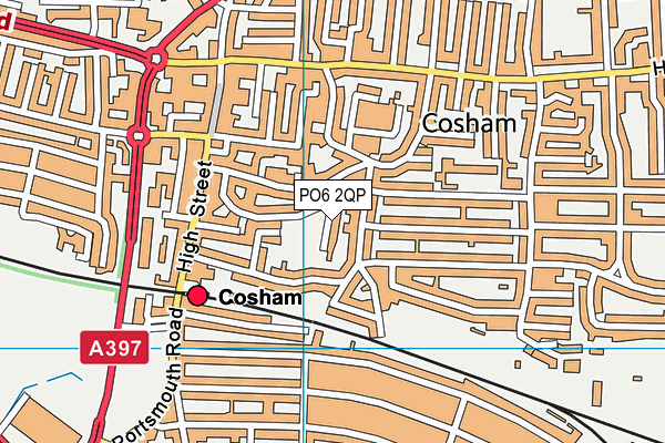PO6 2QP map - OS VectorMap District (Ordnance Survey) PO6 2QP map - OS VectorMap District (Ordnance Survey)