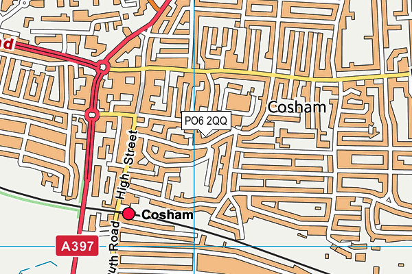 PO6 2QQ map - OS VectorMap District (Ordnance Survey)