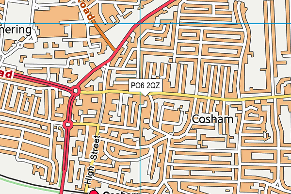 PO6 2QZ map - OS VectorMap District (Ordnance Survey) PO6 2QZ map - OS VectorMap District (Ordnance Survey)