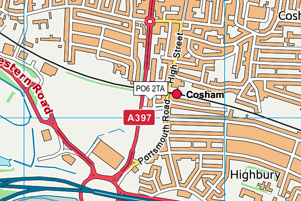 PO6 2TA map - OS VectorMap District (Ordnance Survey) PO6 2TA map - OS VectorMap District (Ordnance Survey)