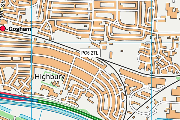 PO6 2TL map - OS VectorMap District (Ordnance Survey) PO6 2TL map - OS VectorMap District (Ordnance Survey)