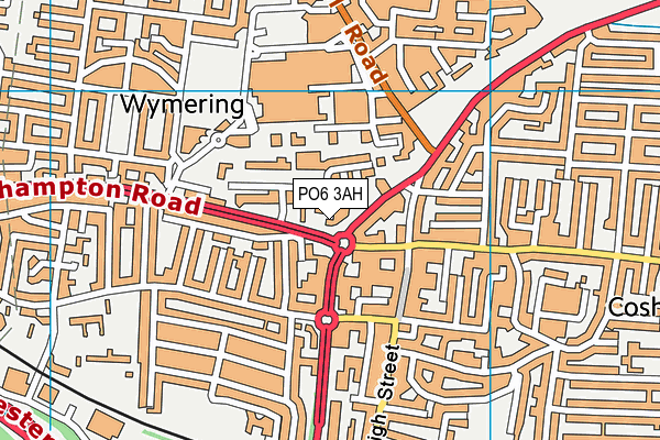 PO6 3AH map - OS VectorMap District (Ordnance Survey) PO6 3AH map - OS VectorMap District (Ordnance Survey)