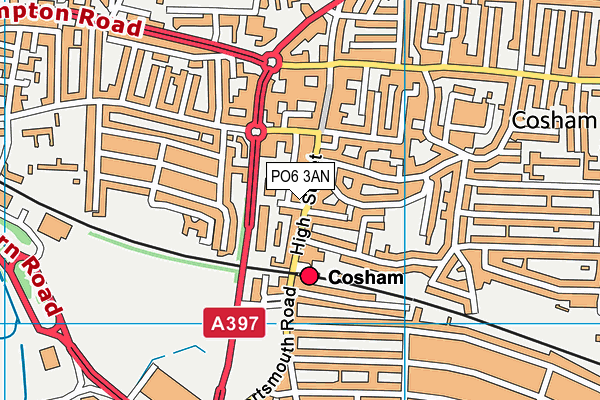 PO6 3AN map - OS VectorMap District (Ordnance Survey) PO6 3AN map - OS VectorMap District (Ordnance Survey)