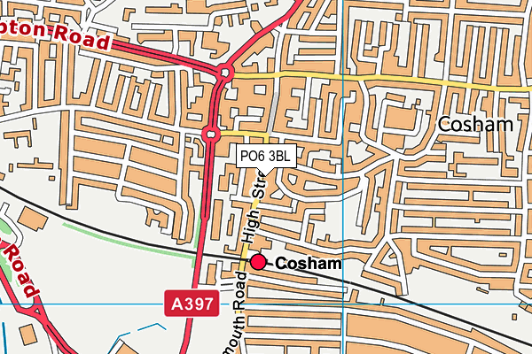 PO6 3BL map - OS VectorMap District (Ordnance Survey) PO6 3BL map - OS VectorMap District (Ordnance Survey)