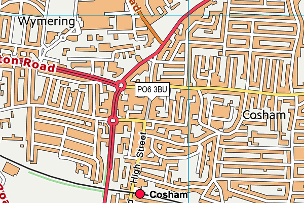 PO6 3BU map - OS VectorMap District (Ordnance Survey) PO6 3BU map - OS VectorMap District (Ordnance Survey)