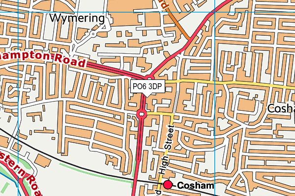 PO6 3DP map - OS VectorMap District (Ordnance Survey) PO6 3DP map - OS VectorMap District (Ordnance Survey)