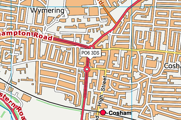 PO6 3DS map - OS VectorMap District (Ordnance Survey) PO6 3DS map - OS VectorMap District (Ordnance Survey)