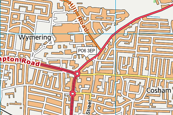 PO6 3EP map - OS VectorMap District (Ordnance Survey) PO6 3EP map - OS VectorMap District (Ordnance Survey)