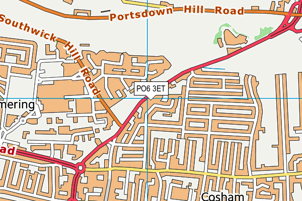 PO6 3ET map - OS VectorMap District (Ordnance Survey) PO6 3ET map - OS VectorMap District (Ordnance Survey)