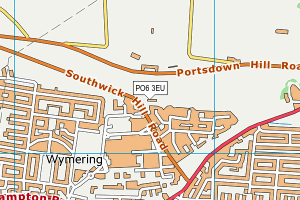 PO6 3EU map - OS VectorMap District (Ordnance Survey) PO6 3EU map - OS VectorMap District (Ordnance Survey)