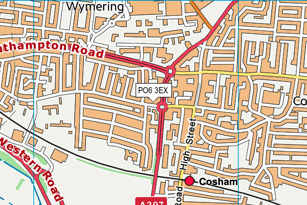 PO6 3EX map - OS VectorMap District (Ordnance Survey) PO6 3EX map - OS VectorMap District (Ordnance Survey)