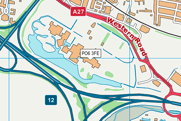 PO6 3FE map - OS VectorMap District (Ordnance Survey) PO6 3FE map - OS VectorMap District (Ordnance Survey)