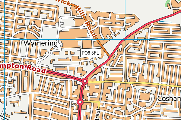 PO6 3FL map - OS VectorMap District (Ordnance Survey) PO6 3FL map - OS VectorMap District (Ordnance Survey)
