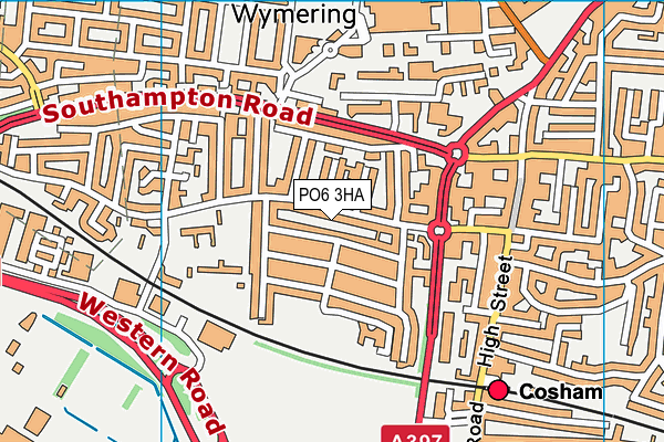 PO6 3HA map - OS VectorMap District (Ordnance Survey) PO6 3HA map - OS VectorMap District (Ordnance Survey)