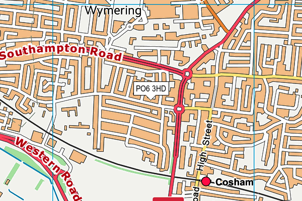 PO6 3HD map - OS VectorMap District (Ordnance Survey) PO6 3HD map - OS VectorMap District (Ordnance Survey)