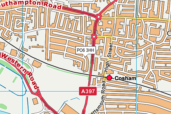 PO6 3HH map - OS VectorMap District (Ordnance Survey) PO6 3HH map - OS VectorMap District (Ordnance Survey)