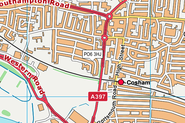 PO6 3HJ map - OS VectorMap District (Ordnance Survey) PO6 3HJ map - OS VectorMap District (Ordnance Survey)