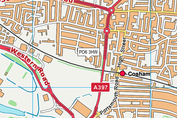 PO6 3HW map - OS VectorMap District (Ordnance Survey) PO6 3HW map - OS VectorMap District (Ordnance Survey)