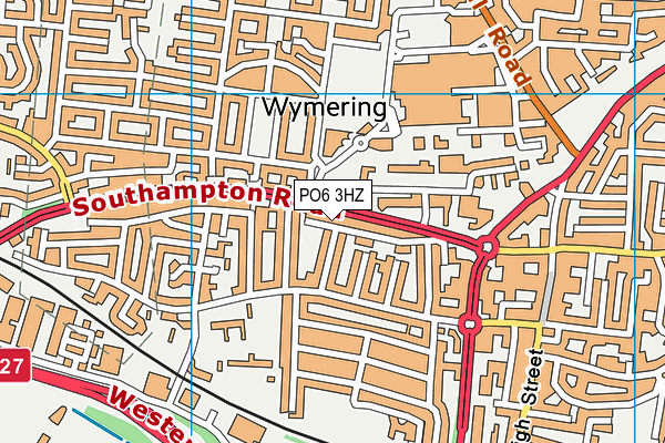PO6 3HZ map - OS VectorMap District (Ordnance Survey) PO6 3HZ map - OS VectorMap District (Ordnance Survey)