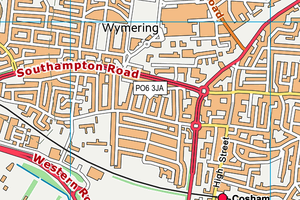 PO6 3JA map - OS VectorMap District (Ordnance Survey) PO6 3JA map - OS VectorMap District (Ordnance Survey)
