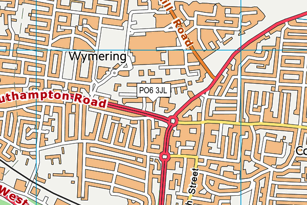 PO6 3JL map - OS VectorMap District (Ordnance Survey) PO6 3JL map - OS VectorMap District (Ordnance Survey)