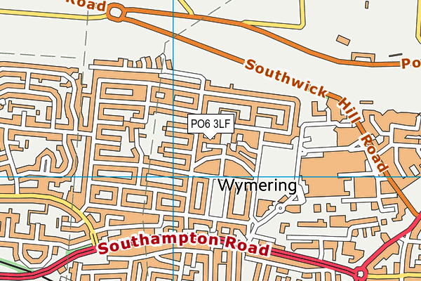 PO6 3LF map - OS VectorMap District (Ordnance Survey) PO6 3LF map - OS VectorMap District (Ordnance Survey)