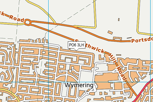 PO6 3LH map - OS VectorMap District (Ordnance Survey) PO6 3LH map - OS VectorMap District (Ordnance Survey)