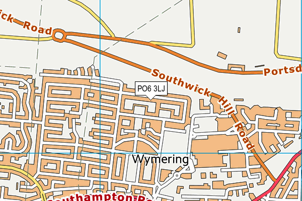 PO6 3LJ map - OS VectorMap District (Ordnance Survey) PO6 3LJ map - OS VectorMap District (Ordnance Survey)