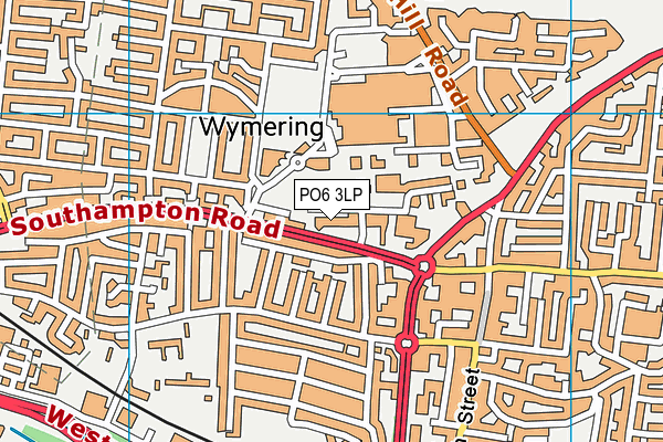 PO6 3LP map - OS VectorMap District (Ordnance Survey) PO6 3LP map - OS VectorMap District (Ordnance Survey)
