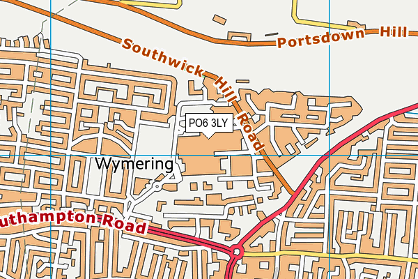 PO6 3LY map - OS VectorMap District (Ordnance Survey) PO6 3LY map - OS VectorMap District (Ordnance Survey)